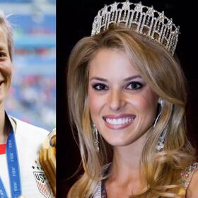 Homophobic pageant queen Carrie Prejean slithers out from obscurity to trash soccer icon Megan Rapinoe