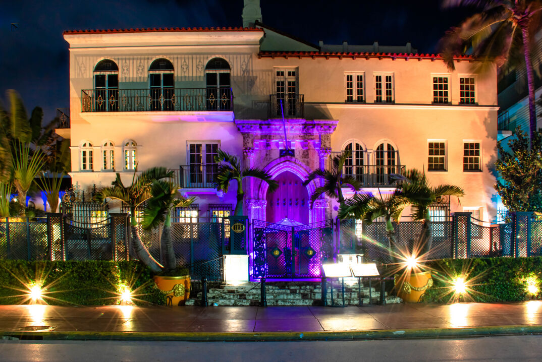 The Versace Mansion in Miami.