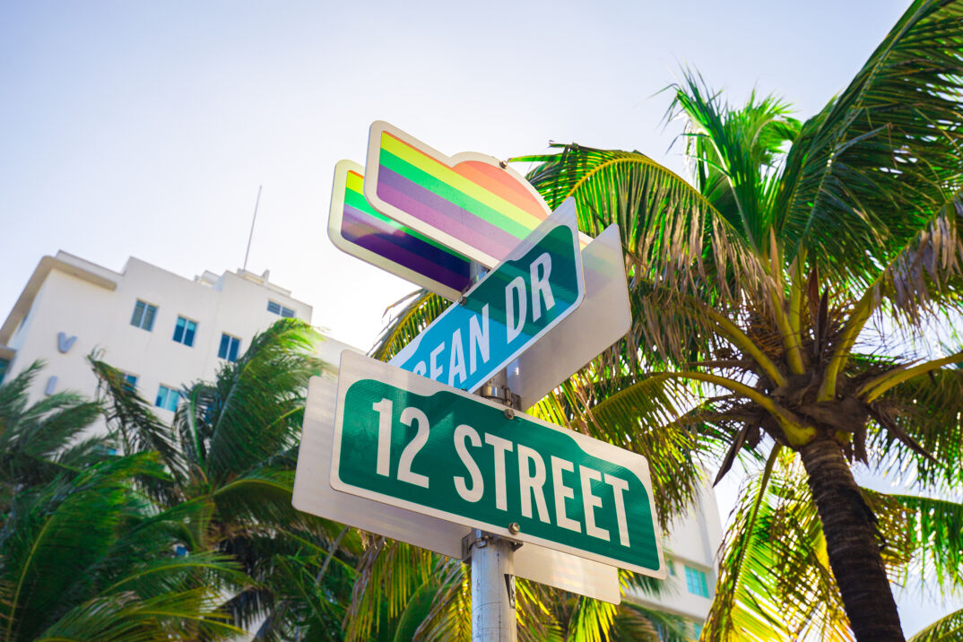 12th street sign at South Beach.