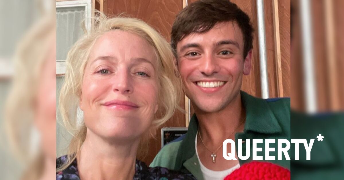 Tom Daley has something x-rated for ‘Sex Education’ star Gillian Anderson