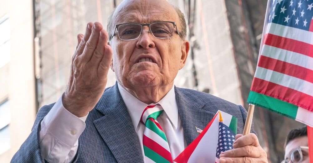 Rudy Guiliani posts bizarre video in which he appears to be on fire