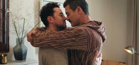 Dan Levy & Luke Evans cozy up in the first look at ‘Schitt’s Creek’ star’s new movie