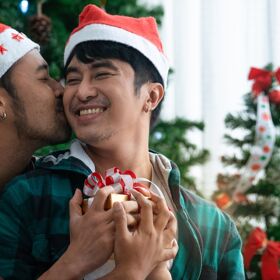 These couples’ Christmas portraits make the yuletide gloriously gay