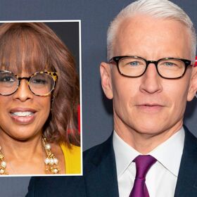 Anderson Cooper spits his drink out after Gayle King asked this question about his sex life