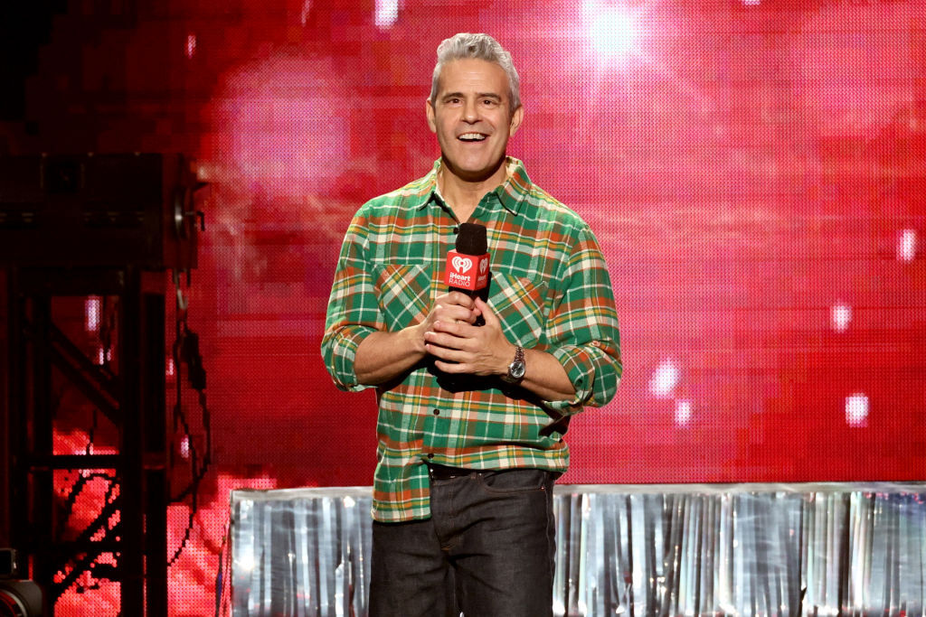 Andy Cohen on stage at the Jingle Ball