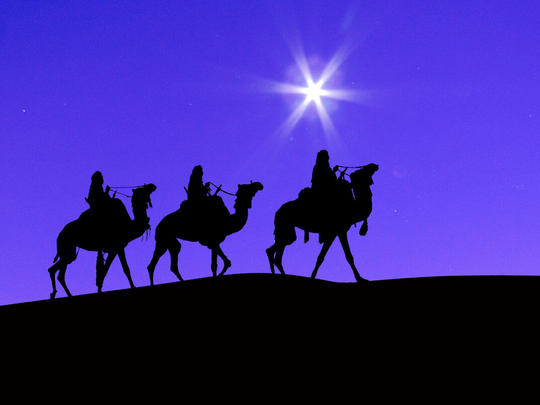 Three wise men from the Bible