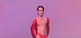 That time an 18-year-old Colin Farrell modeled a thong on Irish TV