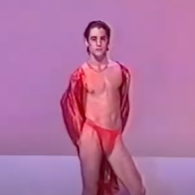 That time an 18-year-old Colin Farrell modeled a thong on Irish TV