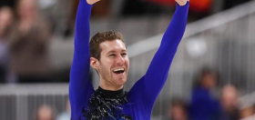 Figure skater Jason Brown celebrates his Olympic anniversary with a silver medal win