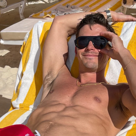 Check out that view! Antoni Porowski soaks up the sun on luxurious beach vacation