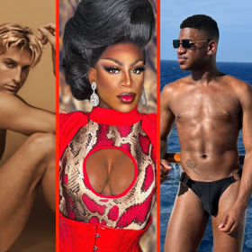 Guys are sharing their full drag versus out-of-drag pics in the latest viral trend & WOOF!