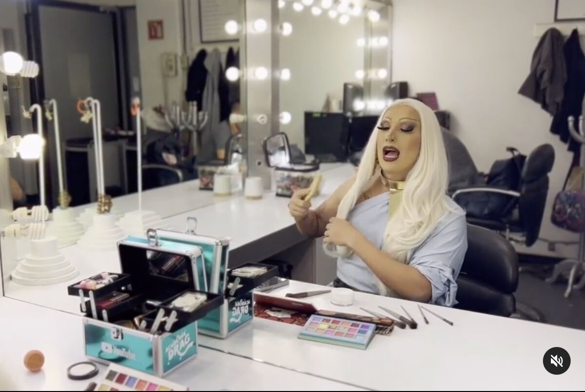 Meet the brave TV newscaster who does his show in drag despite ongoing threats