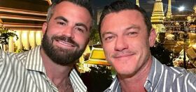 Luke Evans and partner Fran Tomas just made an exciting announcement