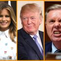 Melania’s bizarre behavior, Trump’s flamboyant alter ego & Lindsey Graham takes it from both sides