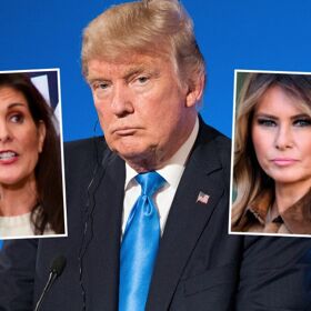 Trump knocks Haley for lack of husband on campaign trail… but where’s Melania?