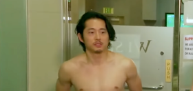 Watch Steven Yeun “wriggling around in a Speedo” in one of his earliest acting gigs