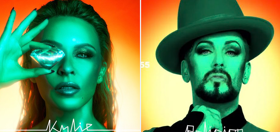 We’re guessing Kylie Minogue will want to have a word with Boy George after he ripped off her artwork