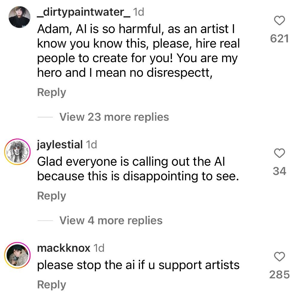 Adam Lambert fan comments