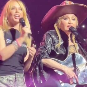 WATCH: Madonna duets with Kylie Minogue on tour & the gay cosmos explodes
