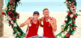 These two beach volleyball players started as teammates… then they fell in love