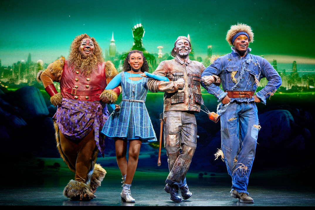 (from left) Kyle Ramar Freeman, Nichelle Lewis, Phillip Johnson Richardson, and Avery Wilson in "The Wiz."