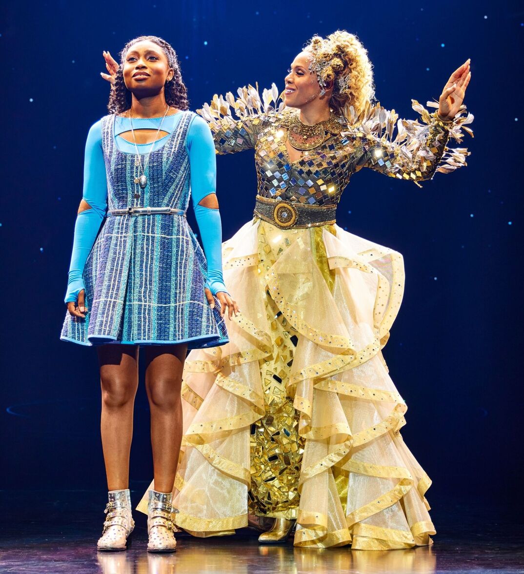 (from left) Nichelle Lewis and Deborah Cox in "The Wiz."