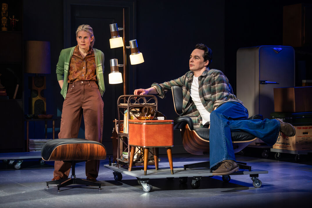 Celia Keenan-Bolger and Jim Parsons in "Mother Play."