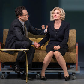 Is that Jim Parsons and Jessica Lange disco dancing on Broadway?