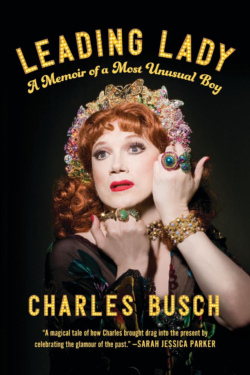 Book cover, Charles Busch's "Leading Lady"