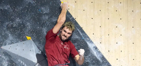 Champion climber Campbell Harrison starts the new season by reaching even higher