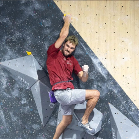Champion climber Campbell Harrison starts the new season by reaching even higher