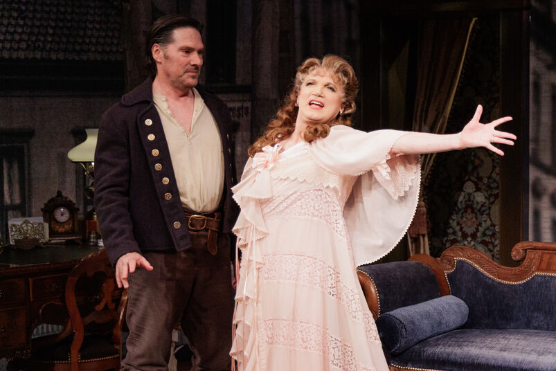 Thomas Gibson and Charles Busch in "Ibsen's Ghost."