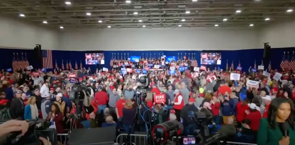 The Trump rally in Green Bay, Wisconsin