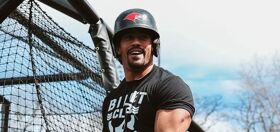 Anthony Bowens’ new baseball teammates can’t believe he’s also a pro wrestler