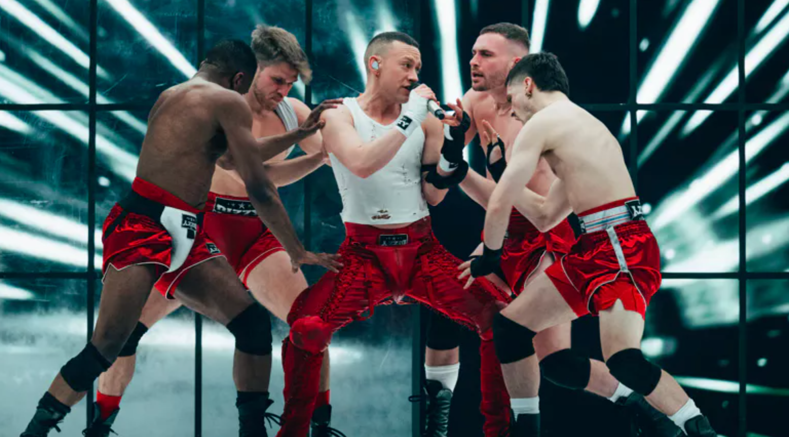 Eurovision goes gay for boxing as Olly Alexander sings in ‘dystopian gym locker room’