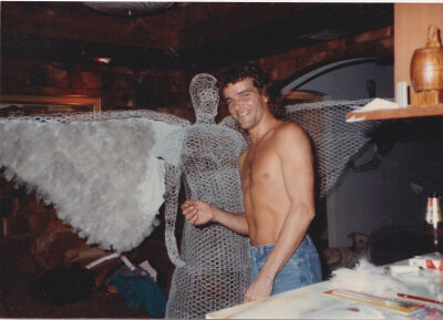 Michael Hardwick in his artist studio.