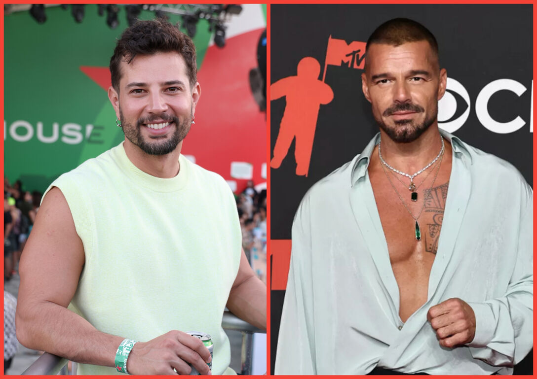 Rafael De La Fuente and Ricky Martin